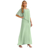 Niulatu Chiffon Plus Size Mother of The Bride Dresses Formal Prom Gown Ruffle HZ1007