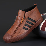 Niulatu Casual Men Plush Shoes Outdoor Non-slip Wear-resisting Male Sneaker Winter High-top Warm Lined Footwear All-match Trend DJSE