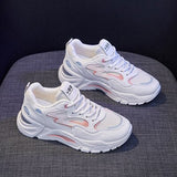 Niulatu Women Korean Platform Sneakers Women Shoes Thick Bottom Chunky Sneakers Breathable Mixed Colors Slip on Casual Shoes Woman 2025 DJSE