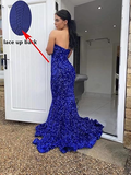 Niulatu Mermaid Glitter Prom Dress Long Evening Gowns Dark Green Women Formal Dresses HZ1007