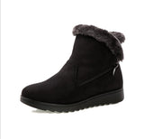 Niulatu Women 2025 Thick Plush Warm Snow Boots Women Zipper Comfortable Outdoor Ankle Boots Casual Cotton Shoes DJSE
