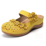 Niulatu Women's Slippers Casual Flower Hollow Wedge Beach Shoes Outdoor Fashion Platform Comfortable Non-slip Sandals Chinelo Macio DJSE