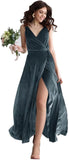 Niulatu V Neck Bridesmaid Dress Long Women's Prom Formal Party Gown with HZ1007