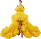 Niulatu Tulle Robe for Maternity Photoshoot Sheer Off Shoulder Maternity Robe Pregnant Baby Shower Prom HZ1007