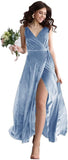 Niulatu V Neck Bridesmaid Dress Long Women's Prom Formal Party Gown with HZ1007