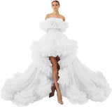 Niulatu Tulle Robe for Maternity Photoshoot Sheer Off Shoulder Maternity Robe Pregnant Baby Shower Prom HZ1007