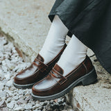 Niulatu literary Retro Women's Shoes Thick Bottom Mori Girl Japanese Mary Jane Single Shoes College Style DJSE