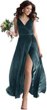Niulatu V Neck Bridesmaid Dress Long Women's Prom Formal Party Gown with HZ1007