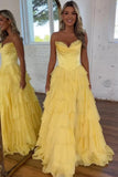 Niulatu Corset Prom Dresses for Women 2025 Long Tiered Ruffle Chiffon Formal Evening Gown with HZ1007