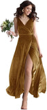 Niulatu V Neck Bridesmaid Dress Long Women's Prom Formal Party Gown with HZ1007