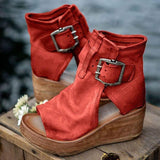 Niulatu Women Sandals 2025 Heels Chaussure Femme Retro Platform Sandals For Summer Shoes Women Wedges Shoes High Heels Sandalias Mujer DJSE