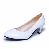 Niulatu Leather Low Heels Shoes Women Professional Shoes Ladies Shallow Mouth Work Shoes Elegant Ladies Office Shoes DJSE