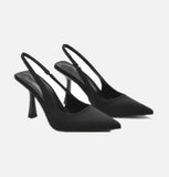 Niulatu for Women Summer 2025 Fashion Pumps Sandals Pointed Toe Thin Heels Sexy Ladies Shoes and Sandals Slip on Lolita Shoes Pump DJSE
