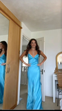 Niulatu Backless Long Prom Dress Evening Dress HZ1007