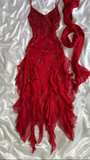 Niulatu Chiffon Beaded Long Party Evening Gown Formal Prom Dress HZ1007