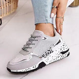 Niulatu Women Summer Shoes 2025 Spoorts Shoes Women Lace Up Wedge Sports Sneakers Vulcanized Platform Casual Shoes Flats Shoes DJSE