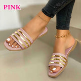 Niulatu Women Sandals 2025 Summer Outdoor Beach Flip-flop Sandals Solid Fashion Gladiator Sandals Women Flats Casual Ladies Shoes DJSE