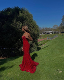 Niulatu V-Neck Mermaid Long Prom Dress Evening Dress HZ1007