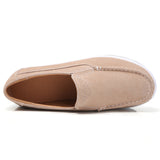 Niulatu Women Shoes Spring Autumn Flat Platform Shoes Ladies Thick Bottom Wedge Loafers Slip on Casual Moccasins Creepers DJSE