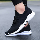 Niulatu Weight Casual Shoes For Men 2025 Spring Autumn Black Comfortable Anti Slip Soft Male Shoes Outdoor Sneakers Men Size DJSE