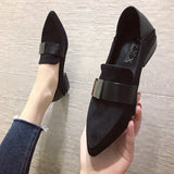 Niulatu Leatheer Band Flats Womenn Pointed Toe Two Wears Four Seasons Single Shoes Slip on Loafers Women Espadrilles DJSE