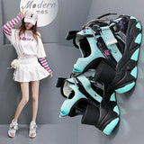 Niulatu 2025 Platform Gladiator Sandals Lace Up White Sandals Women High Heels Wedges Casual Sports Shoes Woman Spring Summer DJSE