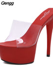 Niulatu sexy women's shoes waterproof platform Roman fish mouth lady super high heel slippers fashion casual sandals DJSE