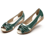 Niulatu Size Genuine Leather Sandals Women Flats Solid Casual Women Shoes Flats Summer Sandals Women vintage Sandalias Mujer DJSE