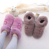 Niulatu Women Slippers Women's Plush Home Winter Warm Shoes Ladies Soft Non-Slip Indoors Bedroom Floor Flats Female Slipper 2025 DJSE