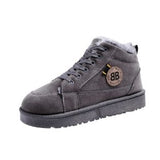 Niulatu Ladies Vulcanized Shoes Plus Fleece Thickened White Thick Sole Sneakers Furry Women's Shoes Short Boots Plush DJSE