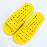 Niulatu Women Indoor EVA Non-slip Hotel Summer Slippers Couple Unisex Bathroom Home Slippers Soft Hallow Flat Shoes for Female DJSE