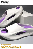 Niulatu Men Casual Beach Slippers 2025 Summer New Luxury Soft EVA Hollow Unisex Sport Sandals Women Platform Slides Shoes Zapatos Hombre DJSE