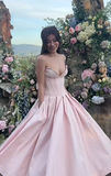 Niulatu Strapless A Line Long Prom Dress Elegant Evening Dress Brithday Outfits HZ1007