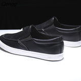 Niulatu Men Shoes Spring Summer Casual PU Leather Flat Shoes Slip-On Low Top White Male Sneakers Tenis Masculino Adulto Shoes 2025 DJSE