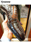 Niulatu Leather Fashion Shoes Low Heel Dress Shoes Brogue Shoes Spring Ankle Boots Vintage Classic Male Casual HC883 DJSE