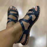 Niulatu Women Sandals Rome Shoes 2025 Summer New Rome Flats Slippers Beach Sport Casual Ladies Shoes Soft Mujer Slides Bohemian Zapatos DJSE