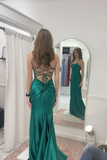 Niulatu Green Mermaid Prom Dress Green Evening Dress HZ1007