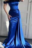 Niulatu Off The Shoulder Mermaid Evening Dress Formal Prom Dress HZ1007
