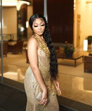 Niulatu Beaded Sequin Mermaid Prom Dress Evening Dress HZ0113