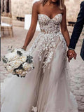 Niulatu Appliques Tulle Ball Gown Wedding Dress HZ0113