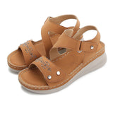 Niulatu Women Sandals Summer New Women's Platform Shoes Fashion Comfortable Casual Light Soft Female Wedges Retro Sandals 2025 DJSE