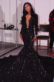 Niulatu black girl long prom dress mermaid dress HZ0113