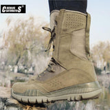 Niulatu Ankle Boots Men Outdoor Cow Suede Tactical Combat Man Boots Army Hunting Work Boots For Men Shoes Casual Boots DJSE