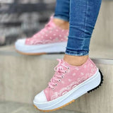 Niulatu Women Canvas Sneakers Comfort Platform Design Shoes 2025 Low Top Female Casual Fashion Lady Sports Footwear Zapatillas Mujer New DJSE
