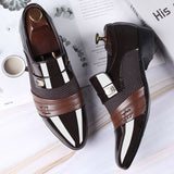 Niulatu Men Dress Shoes Spring Oxfords Fashion Casual Business Shoes 2025 New Men Classic Office Slip On Suits Loafers Pointed Toe Shoes DJSE