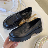Niulatu Toe Street Style Chunky Heel Platform Women Loafers Shoes Black Punk Y2K Designer High Heel Women Pumps 1116 DJSE