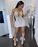 Niulatu Sequins Beaded Short Homecoming Dresses HZ0113