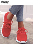 Niulatu 2025 Summer Mesh Breathable Sneakers Women Platform Casual Sport Shoes Women Comfort Lace Up Running Shoes Plus Size DJSE