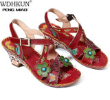 Niulatu Wedges Sandals Platform Shoes Fashion Unique Open Toe Women Sandals Soft Comfortable Walking Shoes for Women DJSE