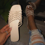 Niulatu Women Sandals Fashion Outdoor Female Slides Large Size Simple Design Light and Comfortable Ladies Summer Shoes Sandalias Mujer DJSE
